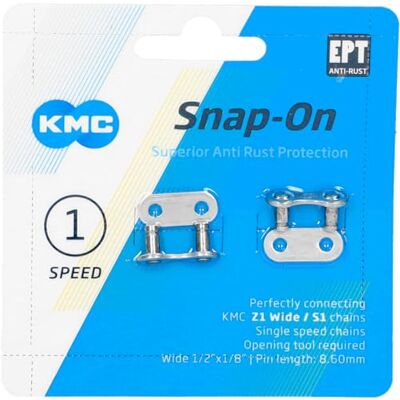 KMC Giunto 1V EPT Snap accessoires, uniseks, donkerzilver, breed (1/8 inch) KMC Giunto 1V EPT Snap accessoires, uniseks, donkerzilver, breed (1/8 inch)