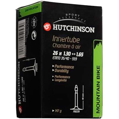 Hutchinson Chambre À Air VTT Standard Résistance Et Anti-Crevaison Valve Presta ou Schräder Épaisseur 0.9 mm 48 MM Hutchinson Chambre À Air VTT Standard Résistance Et Anti-Crevaison Valve Presta ou Schräder Épaisseur 0.9 mm 48 MM
