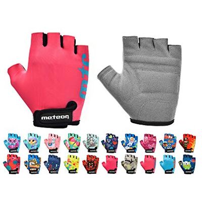 meteor Fietshandschoenen voor kinderen, jongens, meisjes, fietsen, mountainbike, halve vingers, antislip, sporthandschoenen, schokbestendig, ademend, kort, voor fiets, scooter meteor Fietshandschoenen voor kinderen, jongens, meisjes, fietsen, mountainbike, halve vingers, antislip, sporthandschoenen, schokbestendig, ademend, kort, voor fiets, scooter