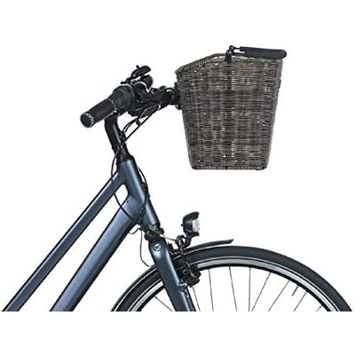 Basil Bremen Fietsmand in rotanlook, voorwiel, kunststof rotan, afneembaar, met KF-adapterplaat, natuurbruin Basil Bremen Fietsmand in rotanlook, voorwiel, kunststof rotan, afneembaar, met KF-adapterplaat, natuurbruin