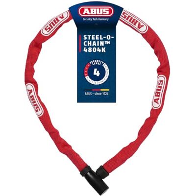 ABUS 4804K Steel-O-Chain 4804K / 75 RD unisex, rood, 75 cm ABUS 4804K Steel-O-Chain 4804K / 75 RD unisex, rood, 75 cm