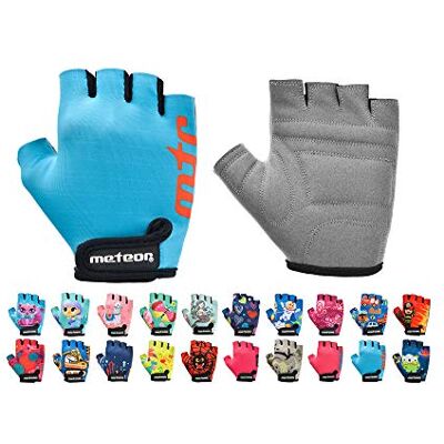 meteor Fietshandschoenen voor kinderen, jongens, meisjes, fietsen, mountainbike, halve vingers, antislip, sporthandschoenen, schokbestendig, ademend, kort, voor fiets, scooter meteor Fietshandschoenen voor kinderen, jongens, meisjes, fietsen, mountainbike, halve vingers, antislip, sporthandschoenen, schokbestendig, ademend, kort, voor fiets, scooter