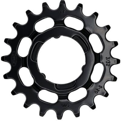 KMC KB 3/32 Shimano schakelwielnaaf 1/2" x 11/128", CrMo-staal, zwart, aantal tanden 20 KMC KB 3/32 Shimano schakelwielnaaf 1/2" x 11/128", CrMo-staal, zwart, aantal tanden 20