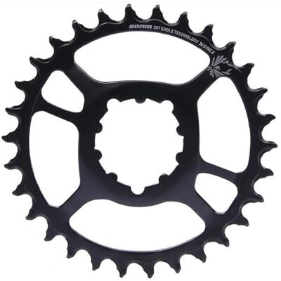 Sram X-Sync 2 kettingring van staal, direct gemonteerd, 6 mm, offset adelaar: zwart 34T Sram X-Sync 2 kettingring van staal, direct gemonteerd, 6 mm, offset adelaar: zwart 34T