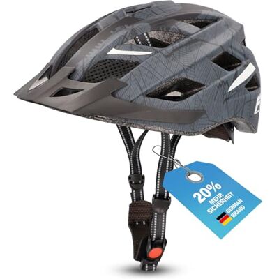 Fischer Urban Plus Brooklyn Fietshelm voor volwassenen, maat L/XL, 58-61 cm, antraciet mat met verlicht binnenringsysteem, testwinnaar van Warentest Fischer Urban Plus Brooklyn Fietshelm voor volwassenen, maat L/XL, 58-61 cm, antraciet mat met verlicht binnenringsysteem, testwinnaar van Warentest