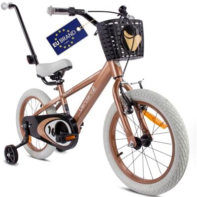 Sun VERDANT Bike Kinderfiets voor jongens, 14 of 16 inch Duwstang, bel, zadel en stuur verstelbaar Sun VERDANT Bike Kinderfiets voor jongens, 14 of 16 inch Duwstang, bel, zadel en stuur verstelbaar