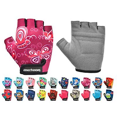 meteor Fietshandschoenen voor kinderen, jongens, meisjes, fietsen, mountainbike, halve vingers, antislip, sporthandschoenen, schokbestendig, ademend, kort, voor fiets, scooter meteor Fietshandschoenen voor kinderen, jongens, meisjes, fietsen, mountainbike, halve vingers, antislip, sporthandschoenen, schokbestendig, ademend, kort, voor fiets, scooter