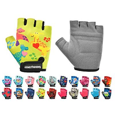 meteor Fietshandschoenen voor kinderen, jongens, meisjes, fietsen, mountainbike, halve vingers, antislip, sporthandschoenen, schokbestendig, ademend, kort, voor fiets, scooter meteor Fietshandschoenen voor kinderen, jongens, meisjes, fietsen, mountainbike, halve vingers, antislip, sporthandschoenen, schokbestendig, ademend, kort, voor fiets, scooter