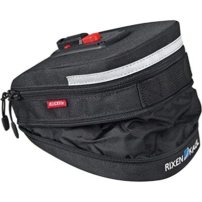 KlickFix Micro 200 Expandable zadeltas, zwart, 19 x 12 x 8 cm KlickFix Micro 200 Expandable zadeltas, zwart, 19 x 12 x 8 cm