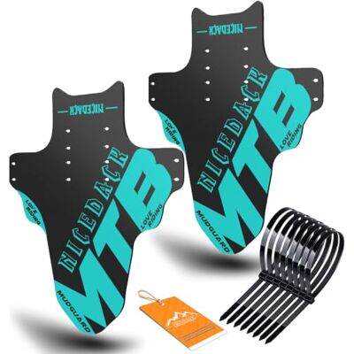 NICEDACK Mudguard Fit 2 stuks spatborden voor mountainbike 20-29 inch spatbescherming voor fiets NICEDACK Mudguard Fit 2 stuks spatborden voor mountainbike 20-29 inch spatbescherming voor fiets
