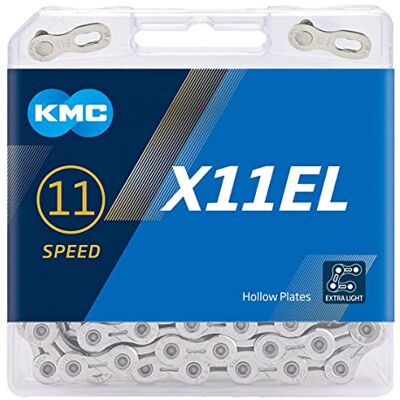 KMC X11el X11 EL Uniseks ketting, zilver, 118 link KMC X11el X11 EL Uniseks ketting, zilver, 118 link