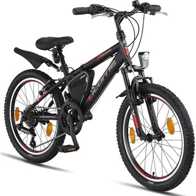 Licorne Bike Guide Mountainbike voor kinderen en volwassenen, uniseks, met Shimano derailleur 21 versnellingen Licorne Bike Guide Mountainbike voor kinderen en volwassenen, uniseks, met Shimano derailleur 21 versnellingen