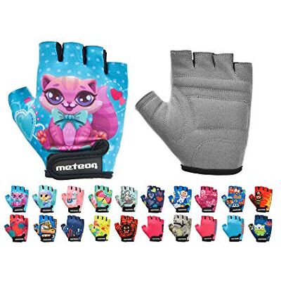 meteor Fietshandschoenen voor kinderen, jongens, meisjes, fietsen, mountainbike, halve vingers, antislip, sporthandschoenen, schokbestendig, ademend, kort, voor fiets, scooter meteor Fietshandschoenen voor kinderen, jongens, meisjes, fietsen, mountainbike, halve vingers, antislip, sporthandschoenen, schokbestendig, ademend, kort, voor fiets, scooter