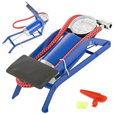 Generic Voetpomp auto motorfiets fiets opblaasbare luchtpomp banden wielen met manometer Generic Voetpomp auto motorfiets fiets opblaasbare luchtpomp banden wielen met manometer
