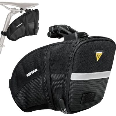 Topeak Aero Wedge Pack met bevestiging F25, zwart, maat L Topeak Aero Wedge Pack met bevestiging F25, zwart, maat L