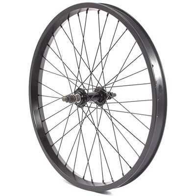 KHEbikes KHE BMX voorwiel zwart geanodiseerd 35 mm breed TDI aluminium velg 36 gaten 10 mm KHEbikes KHE BMX voorwiel zwart geanodiseerd 35 mm breed TDI aluminium velg 36 gaten 10 mm