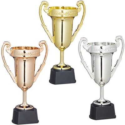 Relaxdays Divers Coupe 3 stuks sport- en festivalbekers zonder gravure, kunststof, 22,5 x 13,5 cm, meerkleurig, 3 stuks Relaxdays Divers Coupe 3 stuks sport- en festivalbekers zonder gravure, kunststof, 22,5 x 13,5 cm, meerkleurig, 3 stuks