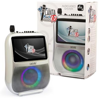 CANTA TU KARAOKE Draagbaar audio- en videosysteem voor overal plezier, inclusief draadloze microfoon, voor leeftijden vanaf 8 jaar, beroemd (CTC10000) CANTA TU KARAOKE Draagbaar audio- en videosysteem voor overal plezier, inclusief draadloze microfoon, voor leeftijden vanaf 8 jaar, beroemd (CTC10000)