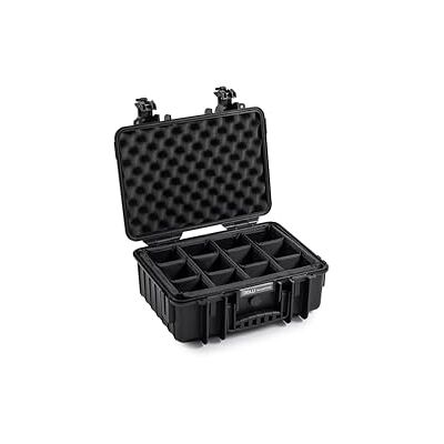 B&W 4000/B/RPD Schokbestendig/waterdicht/ultra-resistente koffer met gevoerde stoffen bekisting voor camera zwart B&W 4000/B/RPD Schokbestendig/waterdicht/ultra-resistente koffer met gevoerde stoffen bekisting voor camera zwart