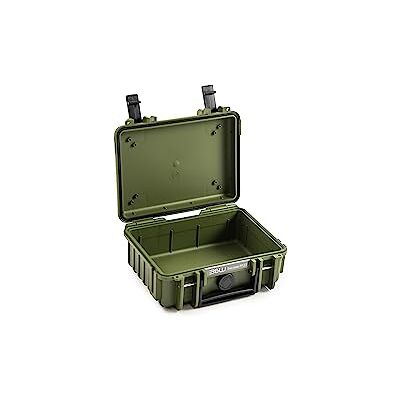 B&W Transportkoffer voor buiten, type 500, bronsgroen, waterdicht, IP67-gecertificeerd, stofdicht, onbreekbaar en onverwoestbaar, groen brons, type 500, binnenafmetingen 20 x 14 x 8 cm, B&W Transportkoffer voor buiten, type 500, bronsgroen, waterdicht, IP67-gecertificeerd, stofdicht, onbreekbaar en onverwoestbaar, groen brons, type 500, binnenafmetingen 20 x 14 x 8 cm,