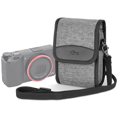 KIWIFOTOS Compacte reistas voor Sony ZV-1 RX100 serie, Ricoh GR, GR II, GR III, GR IIIx HDF en G7X, G5XII geschikt voor camera's tot 130 x 80 x 50 mm KIWIFOTOS Compacte reistas voor Sony ZV-1 RX100 serie, Ricoh GR, GR II, GR III, GR IIIx HDF en G7X, G5XII geschikt voor camera's tot 130 x 80 x 50 mm