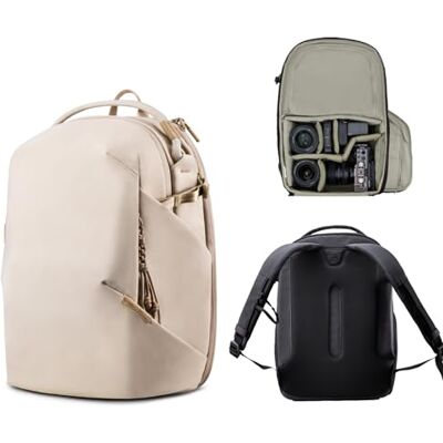 PGYTECH OneGo Lite Camerarugzak, 16 l, licht, waterdicht, voor stadsfotografie en reizen, compatibel met Sony/Canon/Nikon/spiegelreflexcamera's, crèmewit PGYTECH OneGo Lite Camerarugzak, 16 l, licht, waterdicht, voor stadsfotografie en reizen, compatibel met Sony/Canon/Nikon/spiegelreflexcamera's, crèmewit