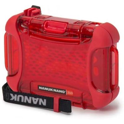 NANUK 310-0009 Nano Series waterdichte harde hoes voor telefoons, camera's en elektronische apparaten, rood, Rood NANUK 310-0009 Nano Series waterdichte harde hoes voor telefoons, camera's en elektronische apparaten, rood, Rood