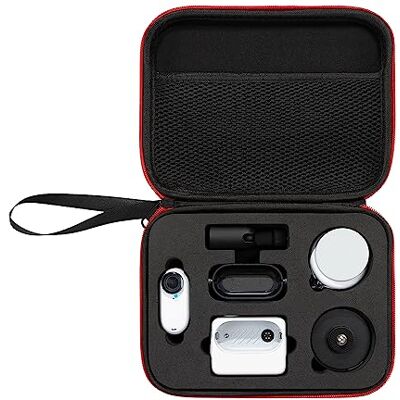 Generic Draagtas voor Insta 360 Go3, harde waterdichte opbergtas met riem, zwart, beautycase, zwart., Schoonheid geval Generic Draagtas voor Insta 360 Go3, harde waterdichte opbergtas met riem, zwart, beautycase, zwart., Schoonheid geval