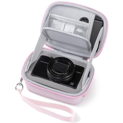 K&F CONCEPT Sac pour appareil photo numérique pour petits appareils photo, compatible avec les séries Sony RX100/Canon G/Fujifilm XQ1/XQ2/Leica D-Lux/C-Lux (Rose, 12,2 x 8,5 x 5,5 cm) K&F CONCEPT Sac pour appareil photo numérique pour petits appareils photo, compatible avec les séries Sony RX100/Canon G/Fujifilm XQ1/XQ2/Leica D-Lux/C-Lux (Rose, 12,2 x 8,5 x 5,5 cm)
