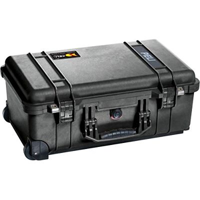 PELI 1510-000-110E Robuuste trolleykoffer, IP67, waterdicht en stofdicht, 27 liter, met schuimrubberen inzetstuk (verstelbaar), zwart PELI 1510-000-110E Robuuste trolleykoffer, IP67, waterdicht en stofdicht, 27 liter, met schuimrubberen inzetstuk (verstelbaar), zwart