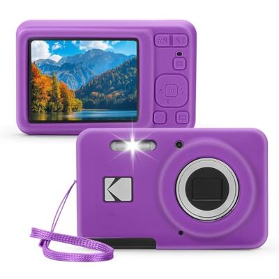 Generic Prtect Siliconen beschermhoes voor Kodak PIXPRO FZ55 digitale camera met draagriem, zachte siliconen beschermhoes krasbestendig lichtgewicht, Paars., informeel Generic Prtect Siliconen beschermhoes voor Kodak PIXPRO FZ55 digitale camera met draagriem, zachte siliconen beschermhoes krasbestendig lichtgewicht, Paars., informeel