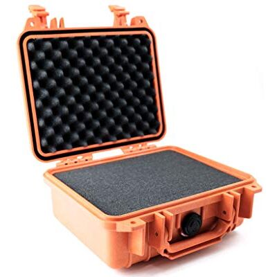 PELI 1200 beschermhoes voor gevoelige apparaten, IP67 waterdicht en stofdicht, inhoud 4 l, gemaakt in de VS, met aanpasbare schuimrubberen inzetstuk, kleur: oranje PELI 1200 beschermhoes voor gevoelige apparaten, IP67 waterdicht en stofdicht, inhoud 4 l, gemaakt in de VS, met aanpasbare schuimrubberen inzetstuk, kleur: oranje