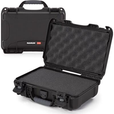 NANUK 909 NK-7 waterdichte beschermkoffer van kunsthars met aanpasbare schuimrubberen inzet (32 x 22,9 x 11,2 cm) (zwart) NANUK 909 NK-7 waterdichte beschermkoffer van kunsthars met aanpasbare schuimrubberen inzet (32 x 22,9 x 11,2 cm) (zwart)
