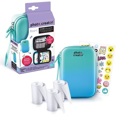 Canal Toys Photo Creator, Selfie en Video Instant Print-camera Thermisch papier voor 250 Foto's LCD-scherm vanaf 8 jaar CLK 012, Teal Canal Toys Photo Creator, Selfie en Video Instant Print-camera Thermisch papier voor 250 Foto's LCD-scherm vanaf 8 jaar CLK 012, Teal
