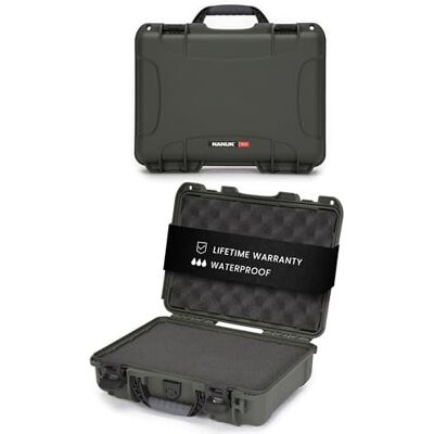 NANUK 910 NK-7 waterdichte beschermhoes van hars met aanpasbare schuimrubberen inzetstuk (36,3 x 28,2 x 11,9 cm) (olijf) NANUK 910 NK-7 waterdichte beschermhoes van hars met aanpasbare schuimrubberen inzetstuk (36,3 x 28,2 x 11,9 cm) (olijf)