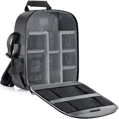 NEEWER Gevoerde rugzak met flexibele scheidingswand voor spiegelloze DSLR-camera, flitser, radio-ontspanner en andere accessoires, 30 x 14 x 37 cm NEEWER Gevoerde rugzak met flexibele scheidingswand voor spiegelloze DSLR-camera, flitser, radio-ontspanner en andere accessoires, 30 x 14 x 37 cm