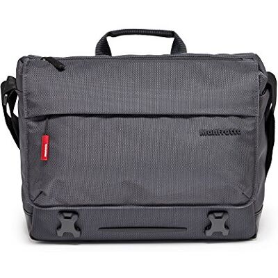 Manfrotto Manhattan Messenger Speedy 10 Camera Bag, Multiuse, for Carrying Camera and Accessories, in Water-Repellent Material, Photography Bag with PC and Tablet Compartment, with Tripod Holder Manfrotto Manhattan Messenger Speedy 10 Camera Bag, Multiuse, for Carrying Camera and Accessories, in Water-Repellent Material, Photography Bag with PC and Tablet Compartment, with Tripod Holder