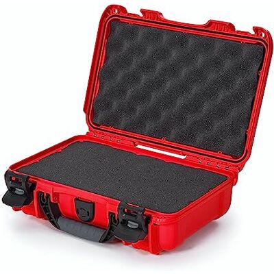 NANUK 909 Waterdichte beschermkoffer van hars NK-7 met aanpasbare schuimrubberen inzetstuk (32 x 22,9 x 11,2 cm), Rood, 909 met aanpasbaar schuim NANUK 909 Waterdichte beschermkoffer van hars NK-7 met aanpasbare schuimrubberen inzetstuk (32 x 22,9 x 11,2 cm), Rood, 909 met aanpasbaar schuim