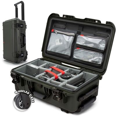 NANUK 935 Pro Photo Kit Waterdichte harde camerakoffer met gevoerde tussenschotten en wielen, 56 x 36 x 23 cm Stofdicht en schokbestendig, handbagage (olijfgroen) NANUK 935 Pro Photo Kit Waterdichte harde camerakoffer met gevoerde tussenschotten en wielen, 56 x 36 x 23 cm Stofdicht en schokbestendig, handbagage (olijfgroen)