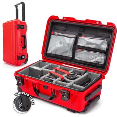 NANUK 935 Pro Photo Kit Waterdichte harde camerakoffer met gevoerde tussenschotten en wielen, 56 x 36 x 23 cm Stofdicht en schokbestendig, handbagage (rood) NANUK 935 Pro Photo Kit Waterdichte harde camerakoffer met gevoerde tussenschotten en wielen, 56 x 36 x 23 cm Stofdicht en schokbestendig, handbagage (rood)