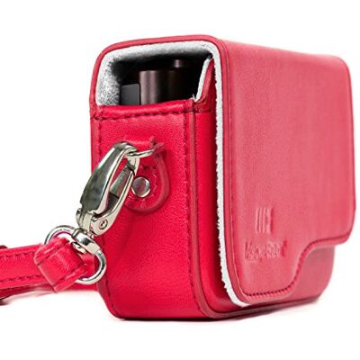 MegaGear Leren hoesje "Altijd klaar voor camera beschermhoes voor Leica C TYP 112, Rood, Modern MegaGear Leren hoesje "Altijd klaar voor camera beschermhoes voor Leica C TYP 112, Rood, Modern