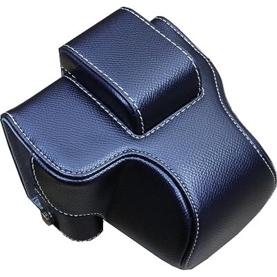 Generic Zakao Leren beschermhoes voor Canon EOS R50 camera met schouderriem en mini-tas, Zwart A, Schoonheid geval Generic Zakao Leren beschermhoes voor Canon EOS R50 camera met schouderriem en mini-tas, Zwart A, Schoonheid geval