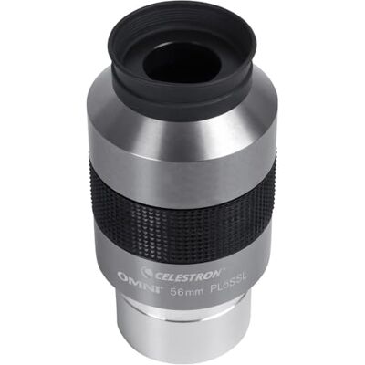 Celestron 93328 Omni 2" 56 mm ultra lang oculair en superieure lichtdoorlatendheid, perfect voor het bekijken van deepsky-objecten, nevels en sterrenstelsels, zilver en zwart Celestron 93328 Omni 2" 56 mm ultra lang oculair en superieure lichtdoorlatendheid, perfect voor het bekijken van deepsky-objecten, nevels en sterrenstelsels, zilver en zwart