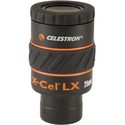 Celestron 93426 X-Cel LX-serie Oculair, 31,75 mm, 25 x 25 mm (zwart) Celestron 93426 X-Cel LX-serie Oculair, 31,75 mm, 25 x 25 mm (zwart)