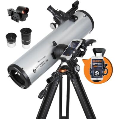 Celestron 22461 StarSense Explore DX 130 Newtoniaanse reflectortelescoop met smartphone-app compatibel met iOS/Android Celestron 22461 StarSense Explore DX 130 Newtoniaanse reflectortelescoop met smartphone-app compatibel met iOS/Android