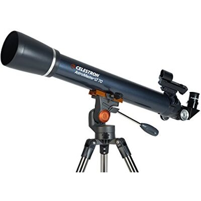 Celestron 21074 AstroMaster LT 70AZ Refractor No-Tool Setup Breken Telescoop Blauw Celestron 21074 AstroMaster LT 70AZ Refractor No-Tool Setup Breken Telescoop Blauw