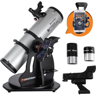 Celestron 22481 StarSense Explorer Dobson-telescoop, 130 mm, compatibel met smartphones, werkt met de StarSense-app, compatibel met iOS/Android Celestron 22481 StarSense Explorer Dobson-telescoop, 130 mm, compatibel met smartphones, werkt met de StarSense-app, compatibel met iOS/Android