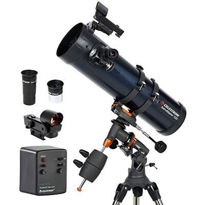 Celestron 31051 Astromaster 130EQ-MD Motor Drive Reflector Telescoop, AstroMaster 130EQ MD Reflector, Grijs Celestron 31051 Astromaster 130EQ-MD Motor Drive Reflector Telescoop, AstroMaster 130EQ MD Reflector, Grijs