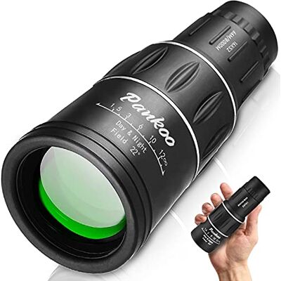Pankoo Monoculaire 16×52, verjaardagscadeaus voor mannen (vader, echtgenoot, hem), krachtige telescoop voor volwassenen, compacte prisma-monoculair 2023 voor volwassenen en kinderen, gadgets voor mannen, ideeën Pankoo Monoculaire 16×52, verjaardagscadeaus voor mannen (vader, echtgenoot, hem), krachtige telescoop voor volwassenen, compacte prisma-monoculair 2023 voor volwassenen en kinderen, gadgets voor mannen, ideeën