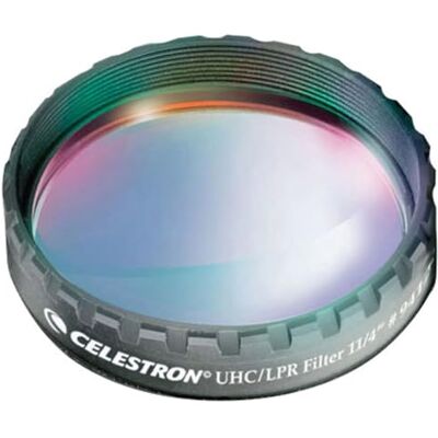 Celestron 94123 1.25-inch UHC/LPR Filter Filter met meerlaagse diëlektrische coatings. Optimaliseert spectrale en optische eigenschappen voor een betere hemelse weergave, zwart Celestron 94123 1.25-inch UHC/LPR Filter Filter met meerlaagse diëlektrische coatings. Optimaliseert spectrale en optische eigenschappen voor een betere hemelse weergave, zwart